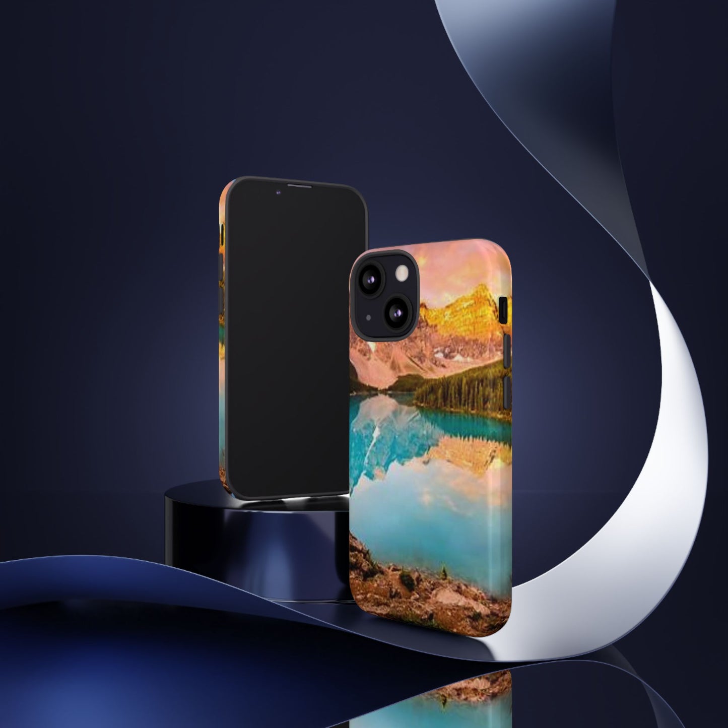 Nature-Inspired Phone Case with Mountain and Lake Design, Aesthetic Tough Cases for Outdoor Lovers, Phone Protection, Gift for Nature [...]