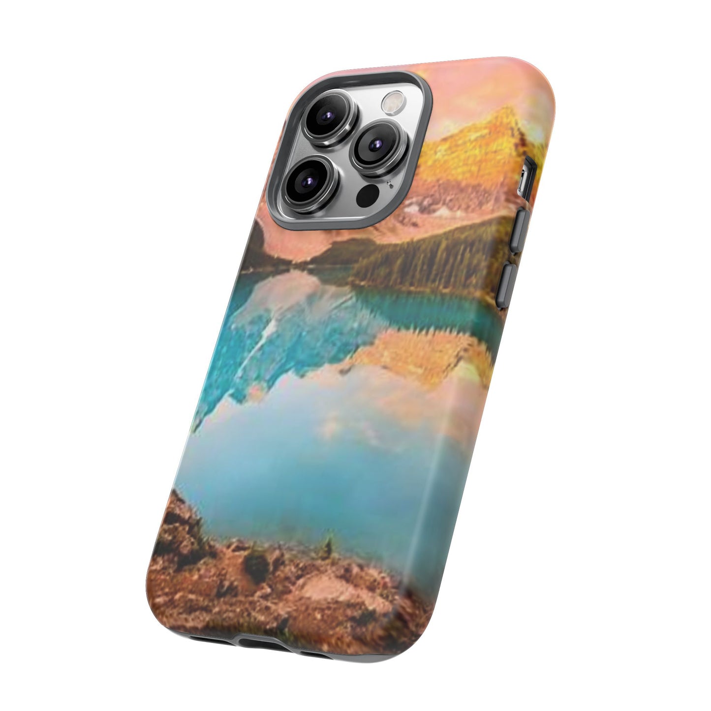 Nature-Inspired Phone Case with Mountain and Lake Design, Aesthetic Tough Cases for Outdoor Lovers, Phone Protection, Gift for Nature [...]