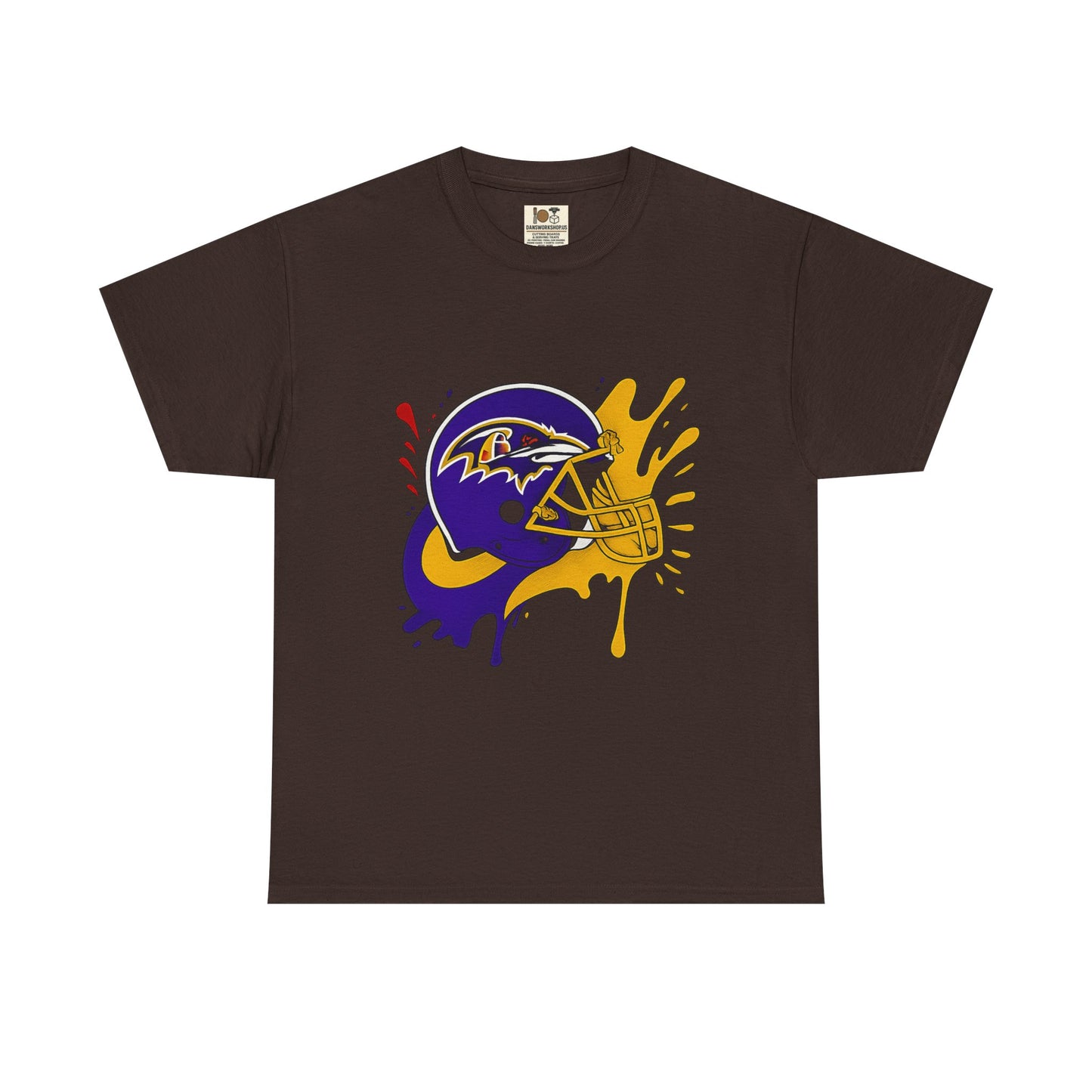 Baltimore Ravens Paint Splash Unisex Heavy Cotton Tee, Sports T-shirt, Football Fan Gift, Game Day Apparel, Team Pride Shirt