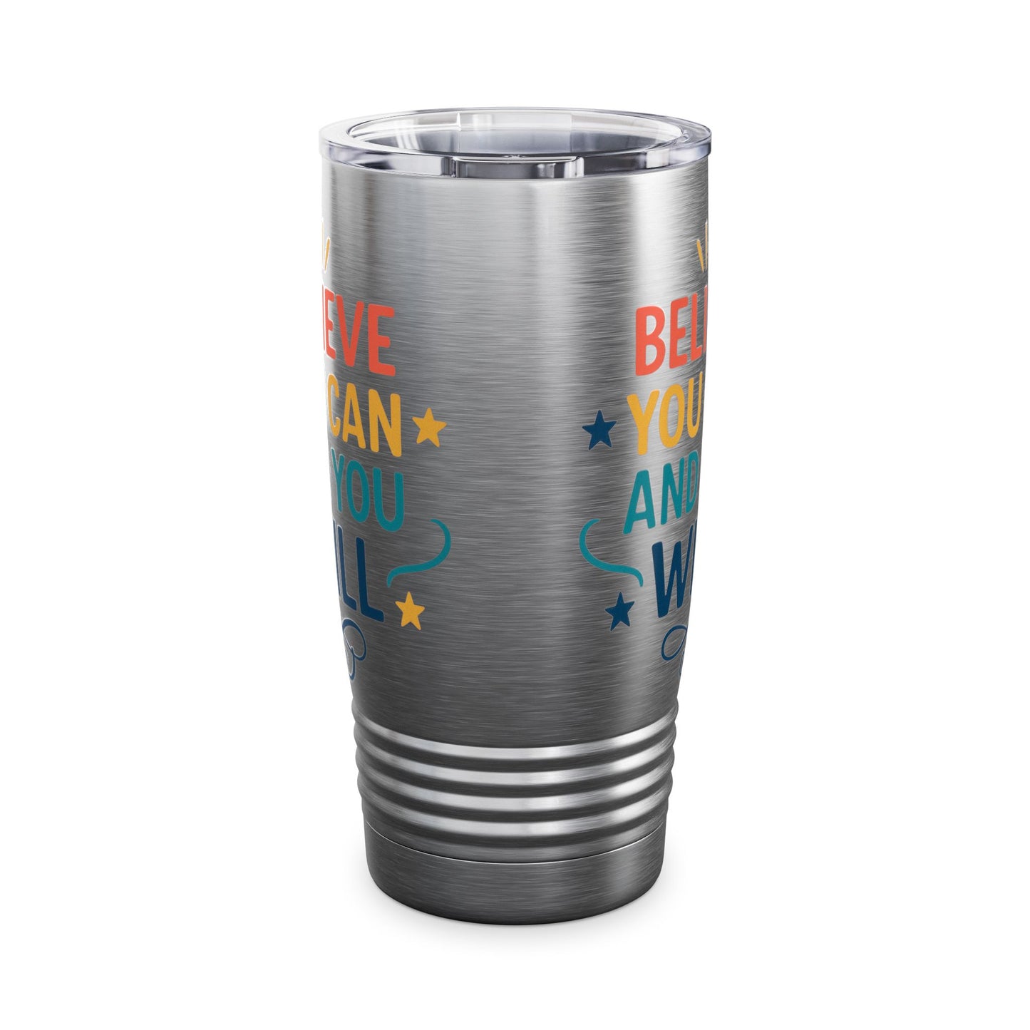Inspirational Ringneck Tumbler - Believe You Can and You Will, Motivational Travel Mug, Great Gift for Dreamers, Perfect for On-the-Go [...]