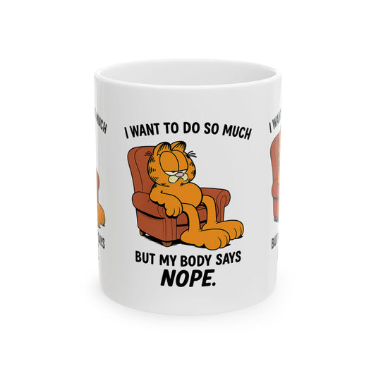 Garfield Humor Mug | Cute Ceramic Coffee Cup | Funny Gift for Cat Lovers | Relaxation Vibe | Ideal for Home or Office | Gift for [...]