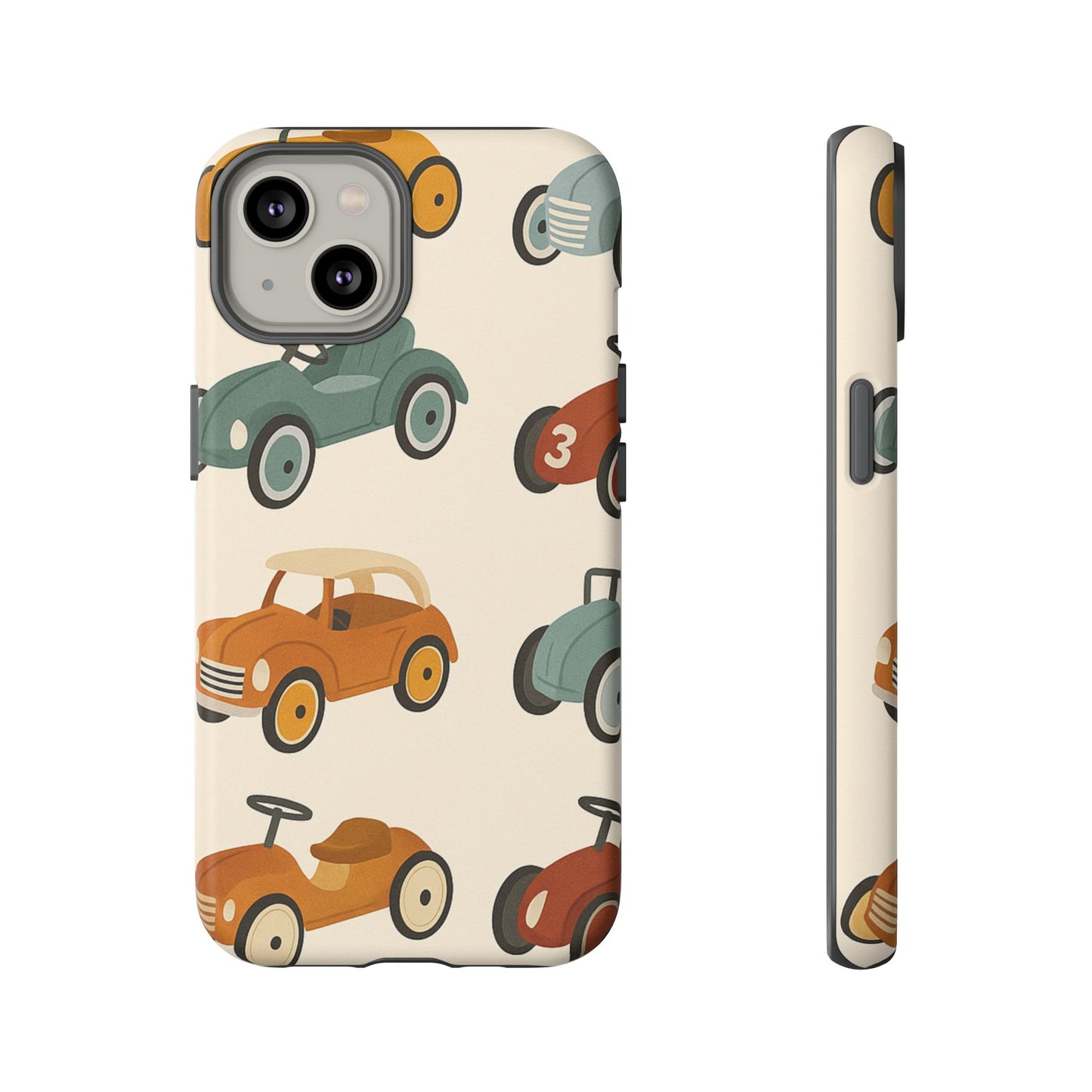 Vintage Car Phone Case, Tough Cases, Kids Gift, Car Lover Accessory, Retro Style, Phone Protection, Unique Design, pedal cars