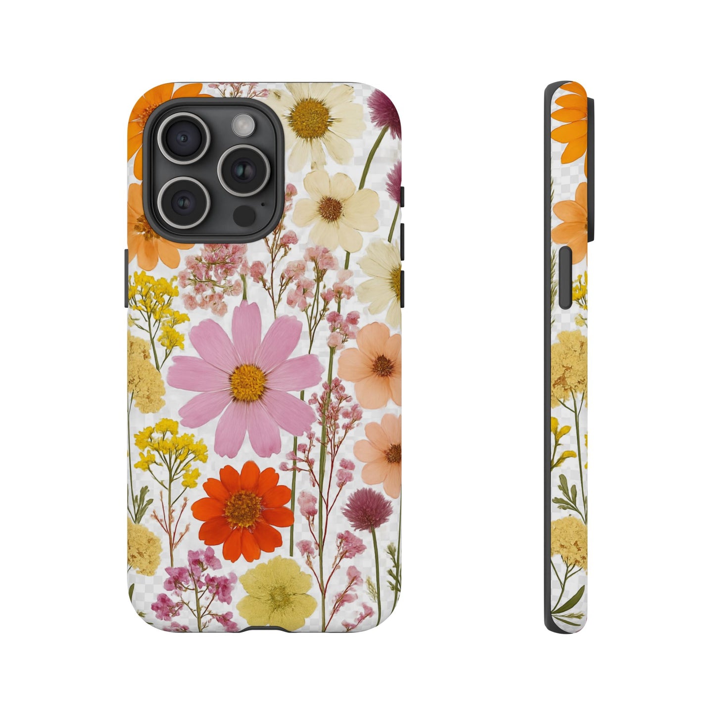 Floral Phone Case - Tough Cases, Stylish Protective Cover, Flower Design, Trendy Gift, Nature Lover Accessory, DRIED FLOWERS