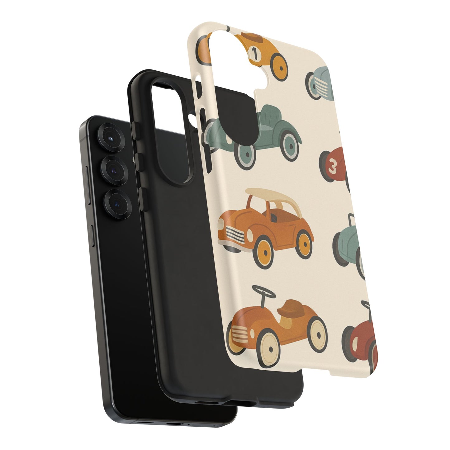 Vintage Car Phone Case, Tough Cases, Kids Gift, Car Lover Accessory, Retro Style, Phone Protection, Unique Design, pedal cars