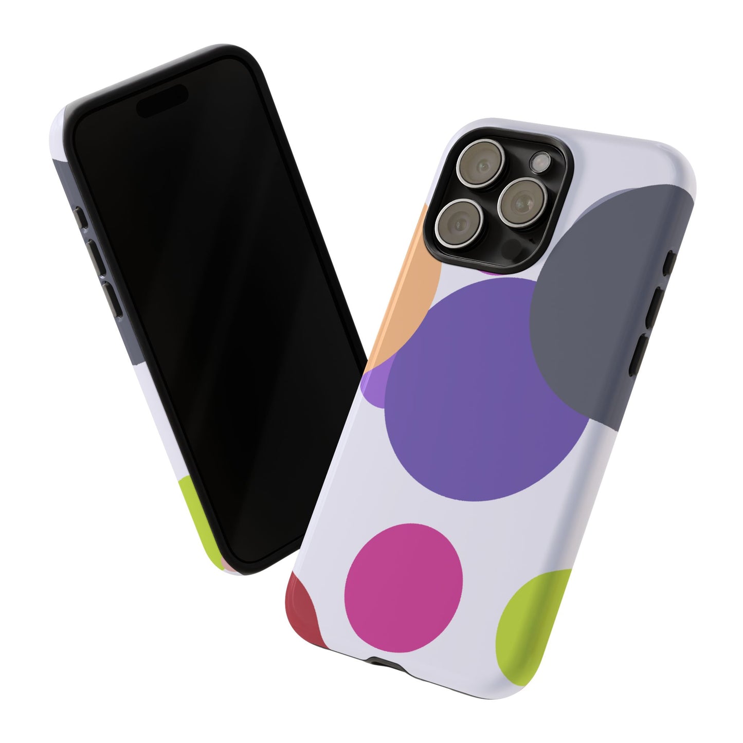 Colorful Geometric Phone Case, Bold Protective Cover for iPhone, Unique Gift for Trendy Teens, Fun Customizable Cases, Modern Design