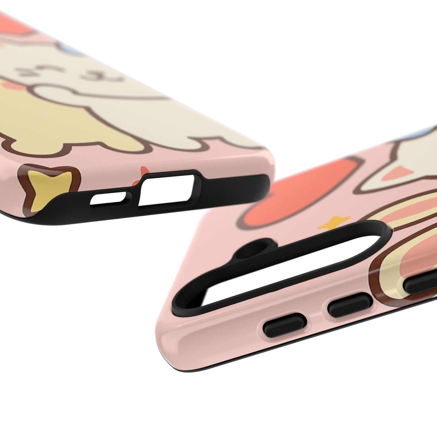 Cute Animal Phone Case -Tough Cases with Bunny and Cat Design, Kawaii Gift for Kids, Birthday, Everyday Use, Phone Accessories, teenage girl