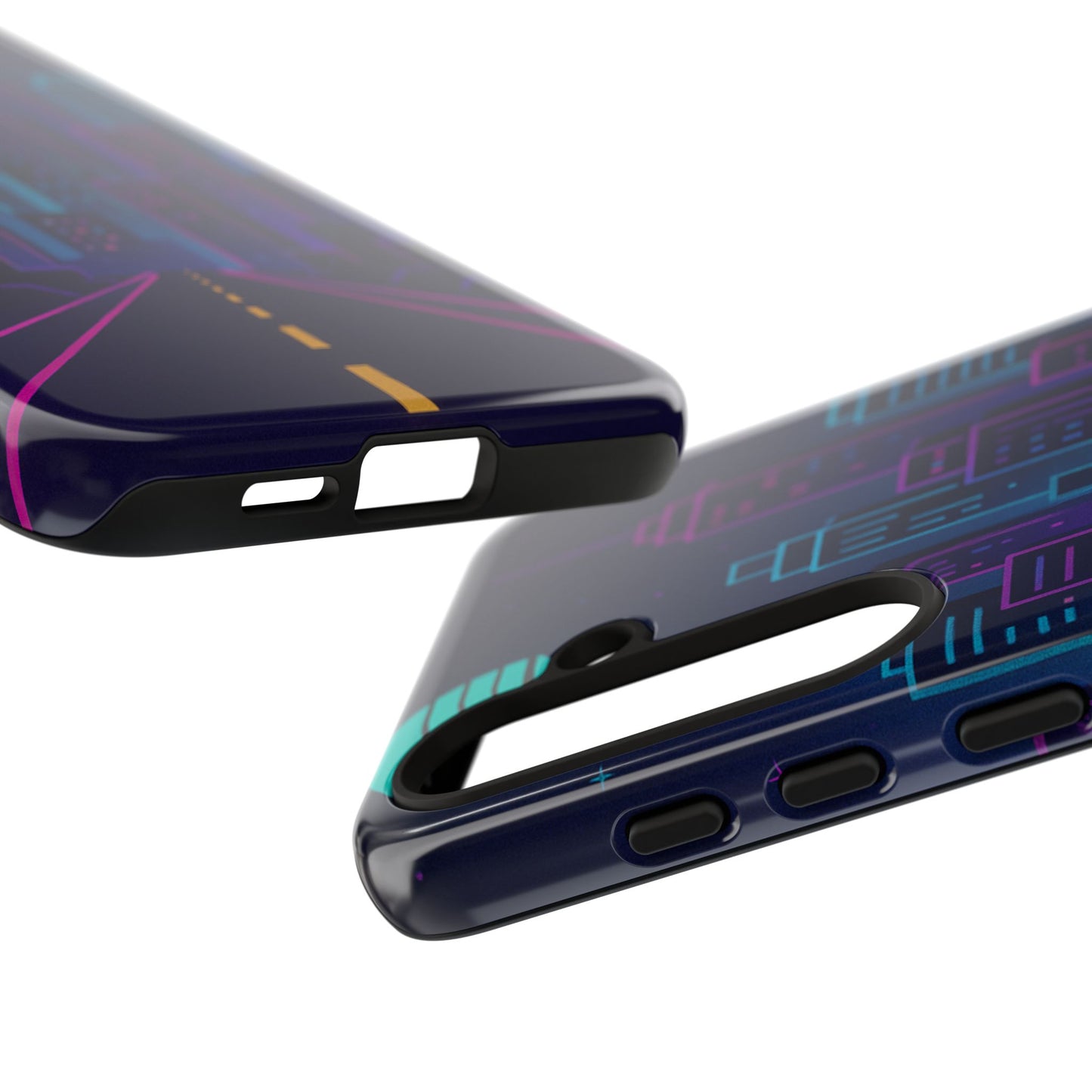 Cityscape Phone Case, Tough Cases, Urban Style, Nighttime Vibe, Phone Cover, Gift for City Lovers, Modern Design