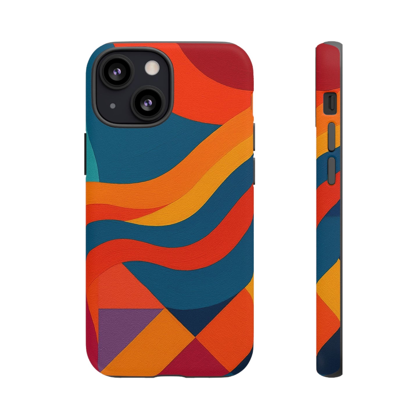 Vibrant Phone Case, Abstract Design Cover, Tough Cases for All Occasions, Stylish Gift for Tech Lovers, Modern Phone Accessories