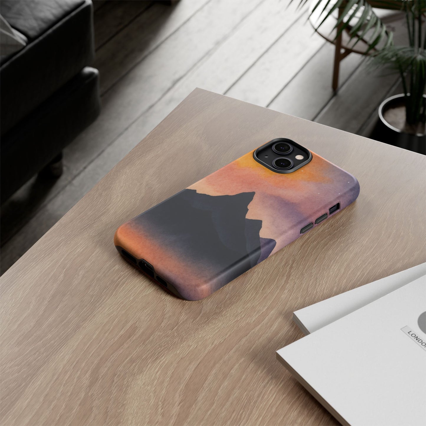 Mountain Sunset Phone Case, Nature Lover's Gift, Adventure Phone Cover, Unique Cellphone Accessories, Outdoor Enthusiast Decor