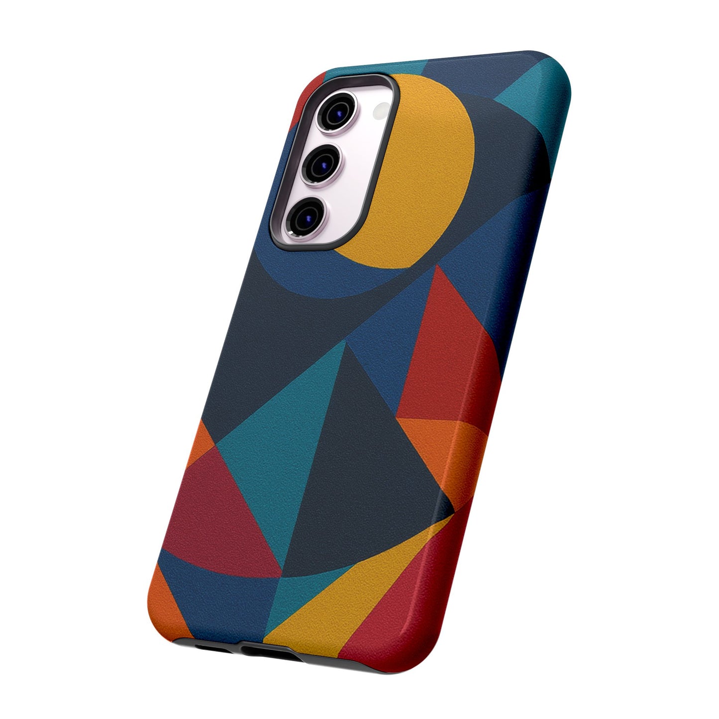 Vibrant Phone Case, Colorful Phone Cover, Geometric Design, Artistic Gift, Trendy Accessory, Vibrant Colors, Unique Design