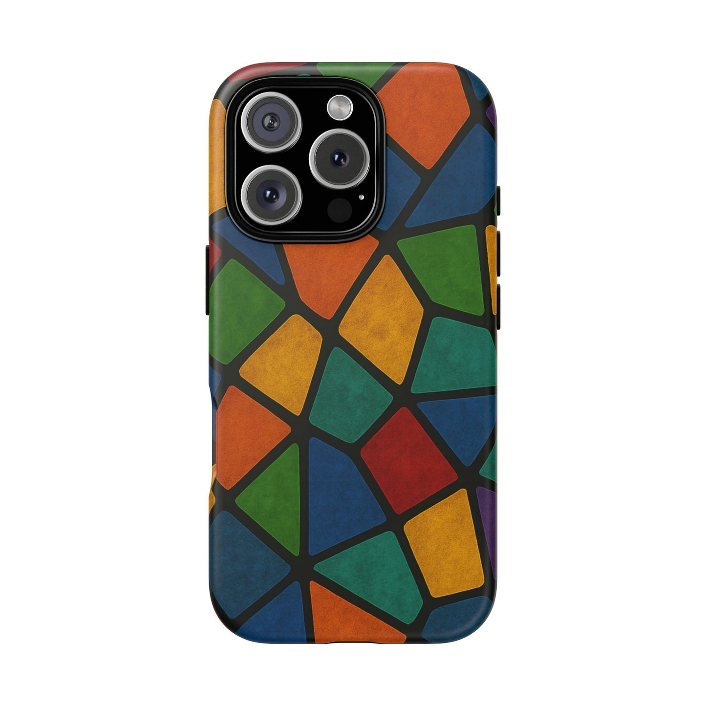 Colorful Mosaic Phone Case, Tough Cell Phone Cover, Vibrant Smartphone Protector, Unique Gift for Weddings, Birthday, Holidays