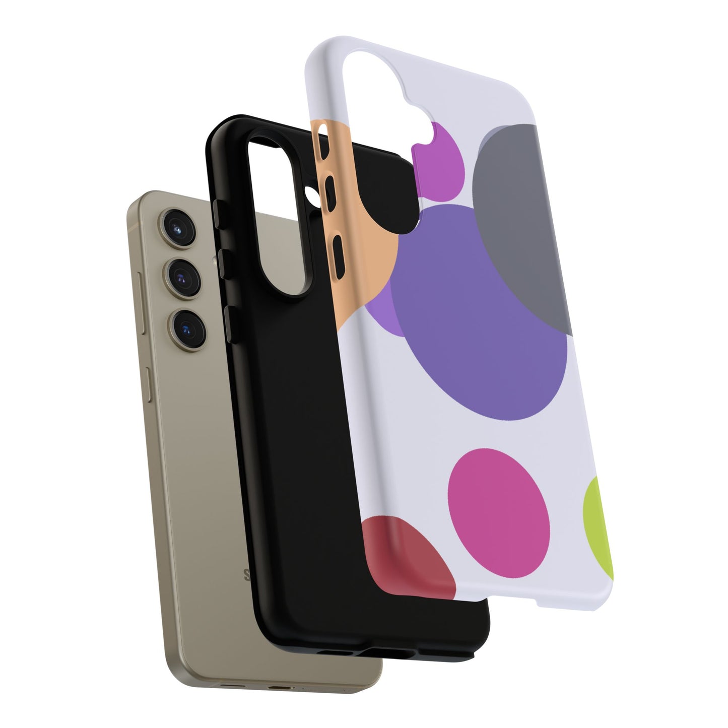 Colorful Geometric Phone Case, Bold Protective Cover for iPhone, Unique Gift for Trendy Teens, Fun Customizable Cases, Modern Design