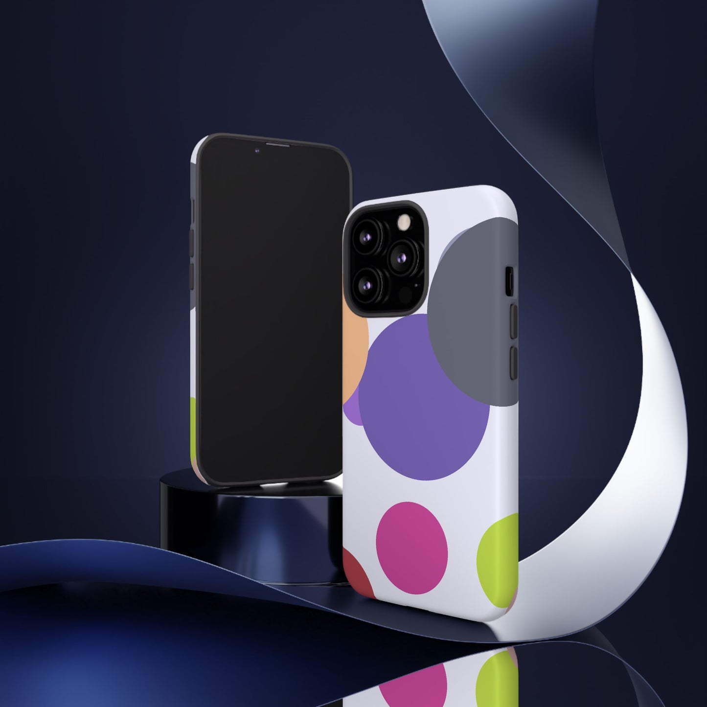 Colorful Geometric Phone Case, Bold Protective Cover for iPhone, Unique Gift for Trendy Teens, Fun Customizable Cases, Modern Design