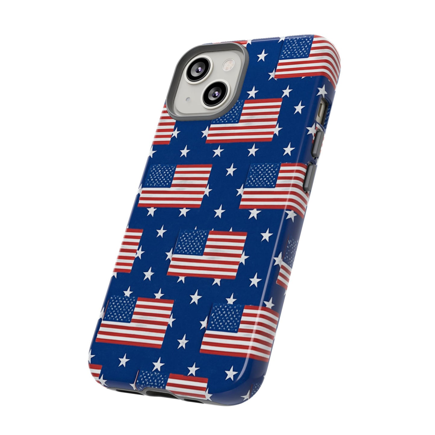 Patriotic Phone Case, Independence Day Accessories, American Flag Design, Star-Spangled Cover, Summer BBQ Gift