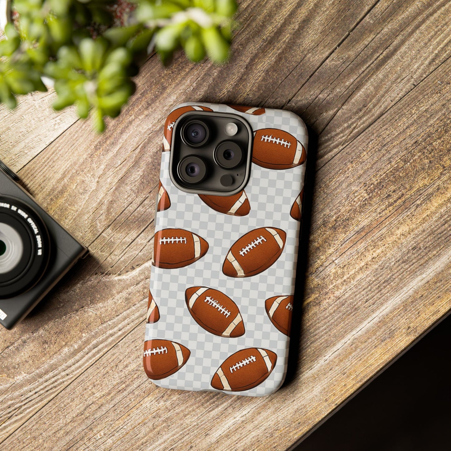 Football Phone Case, Tough Cases for Sports Fans, Unique Gift for Football Lovers, Protective Decor, Athletic Accessories