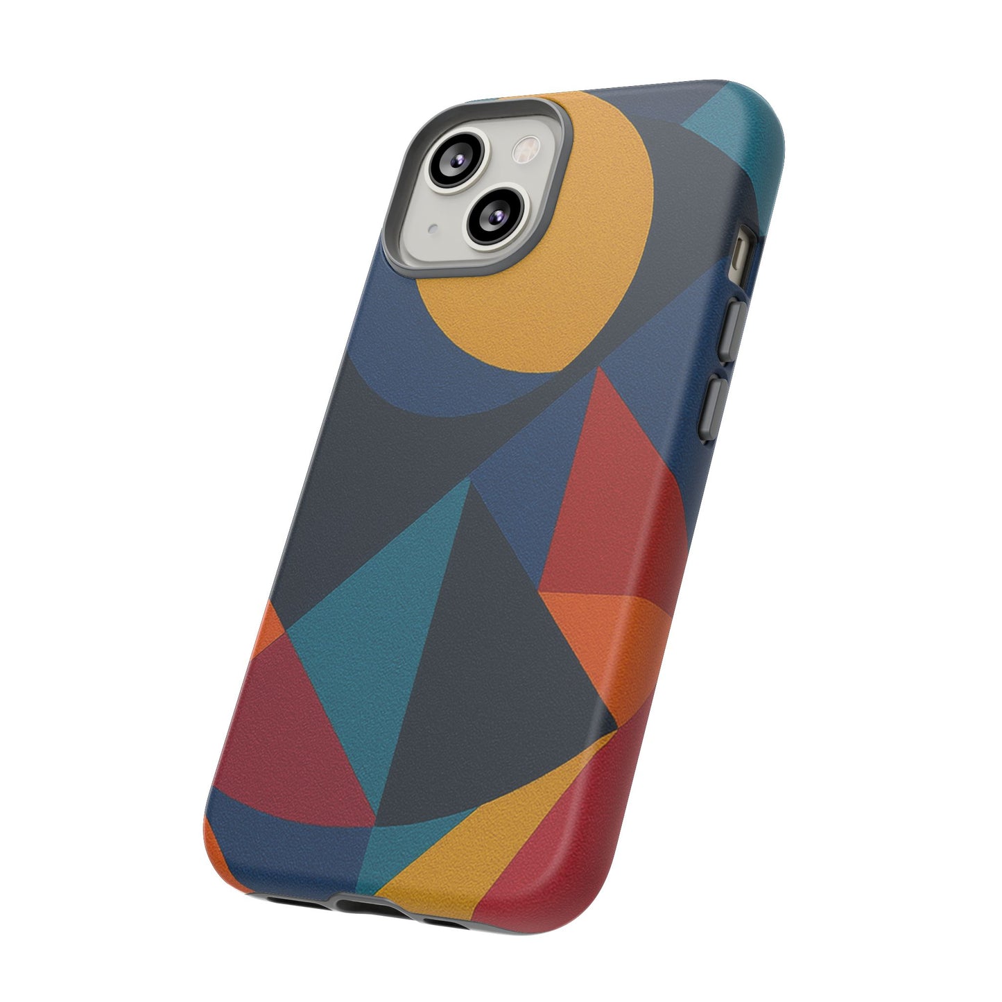 Vibrant Phone Case, Colorful Phone Cover, Geometric Design, Artistic Gift, Trendy Accessory, Vibrant Colors, Unique Design