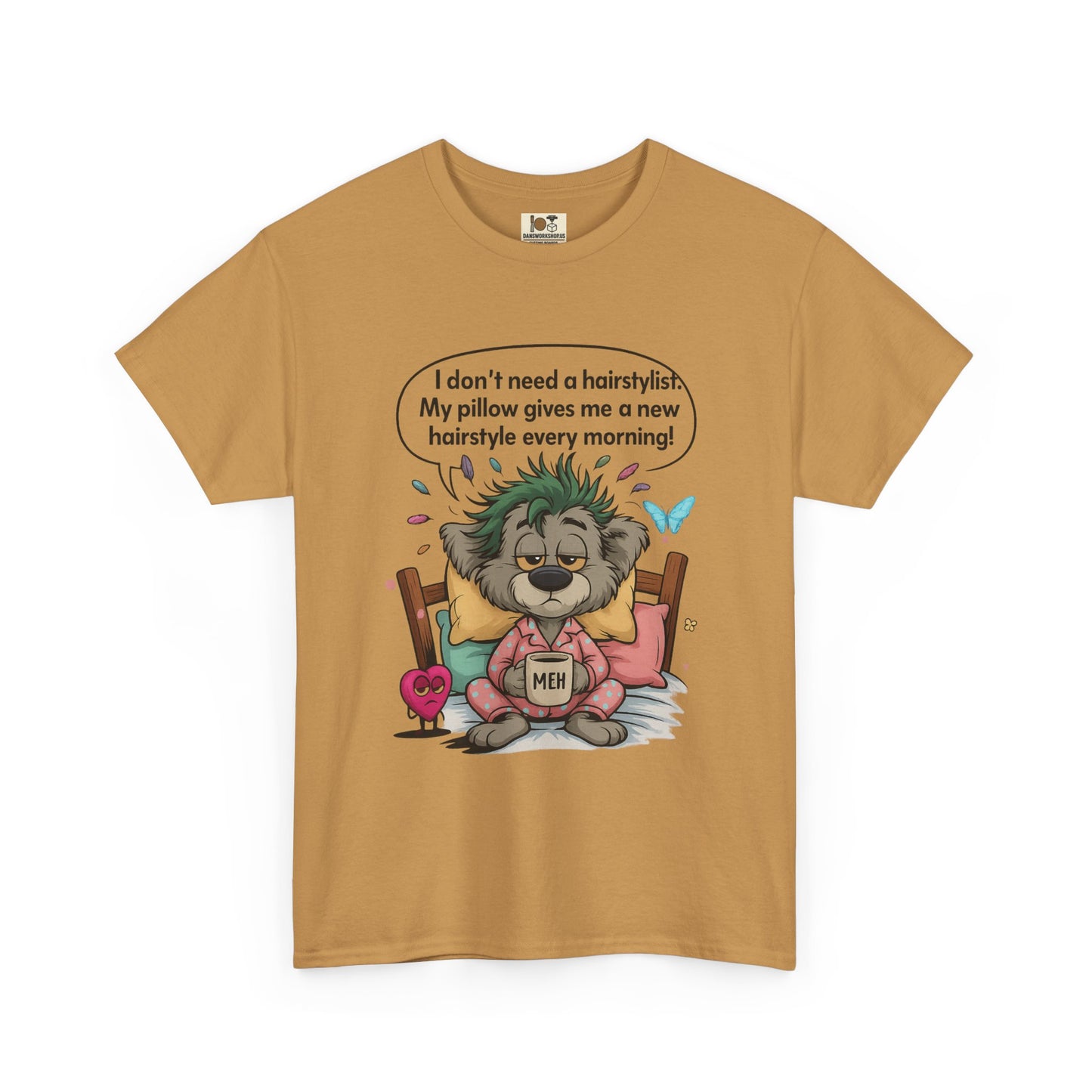 Whimsical Cotton Tee with Funny Quote - Ideal Gift for Friends, Unique Birthday Present, Casual Everyday Wear, Animal Lover Top