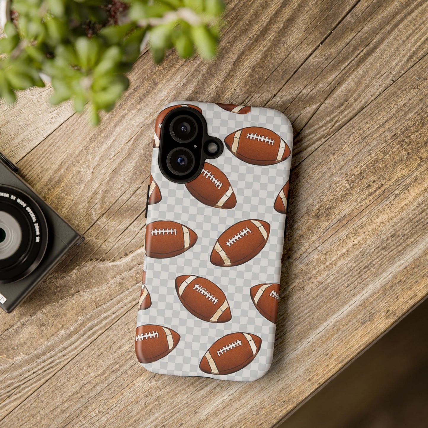 Football Phone Case, Tough Cases for Sports Fans, Unique Gift for Football Lovers, Protective Decor, Athletic Accessories