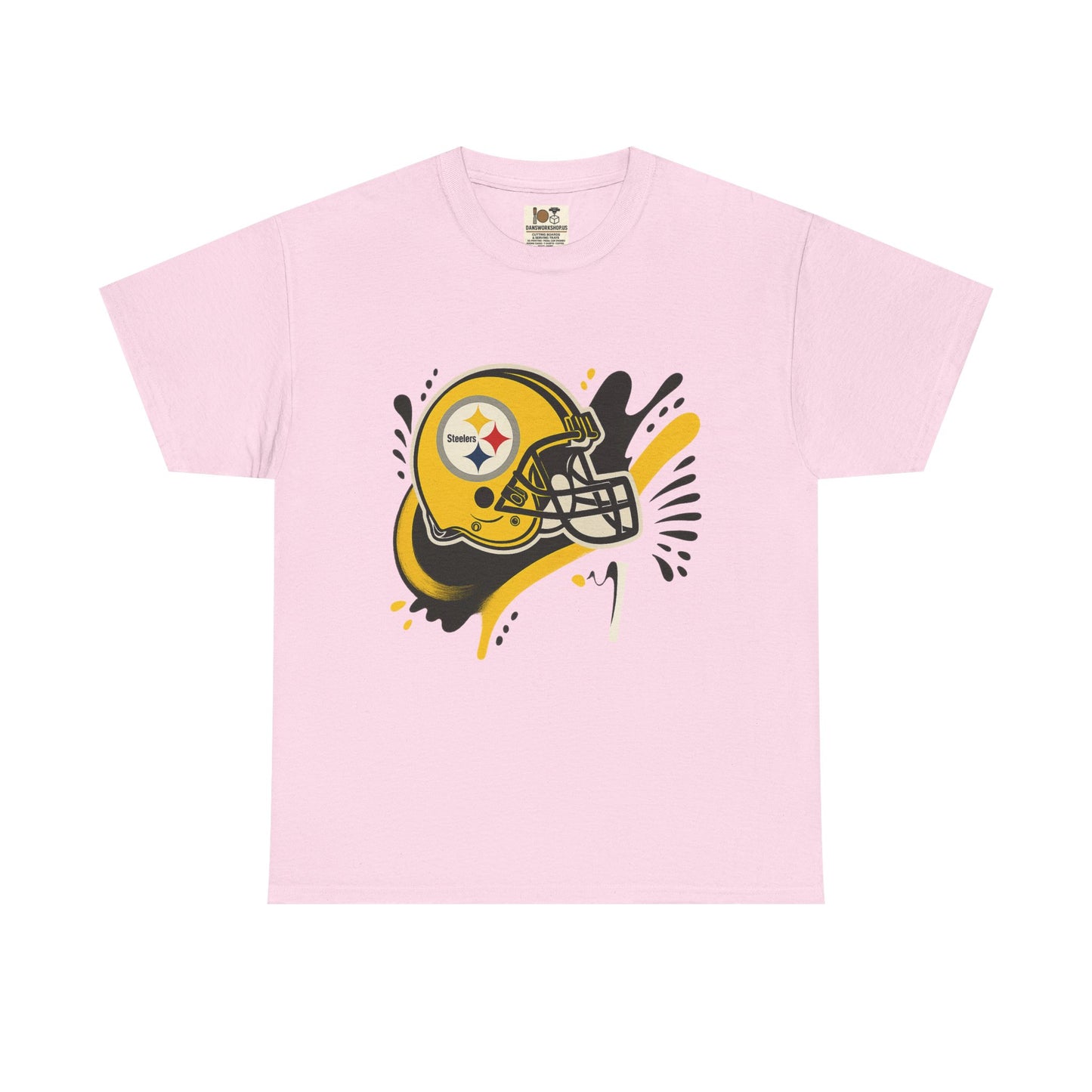Pittsburgh Steelers Inspired Unisex Heavy Cotton Tee, Sports Fan T-Shirt, Game Day Apparel, Gift for Him/Her, Football Season Style