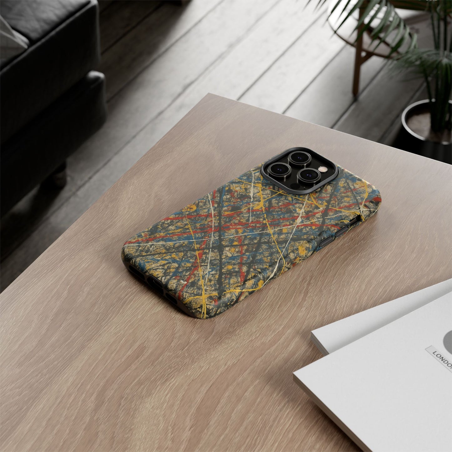 Tough Cases Phone Case - Bold Abstract Design, Stylish Mobile Cover, Unique Gift for Him/Her, Durable Accessory, Trendy Protection