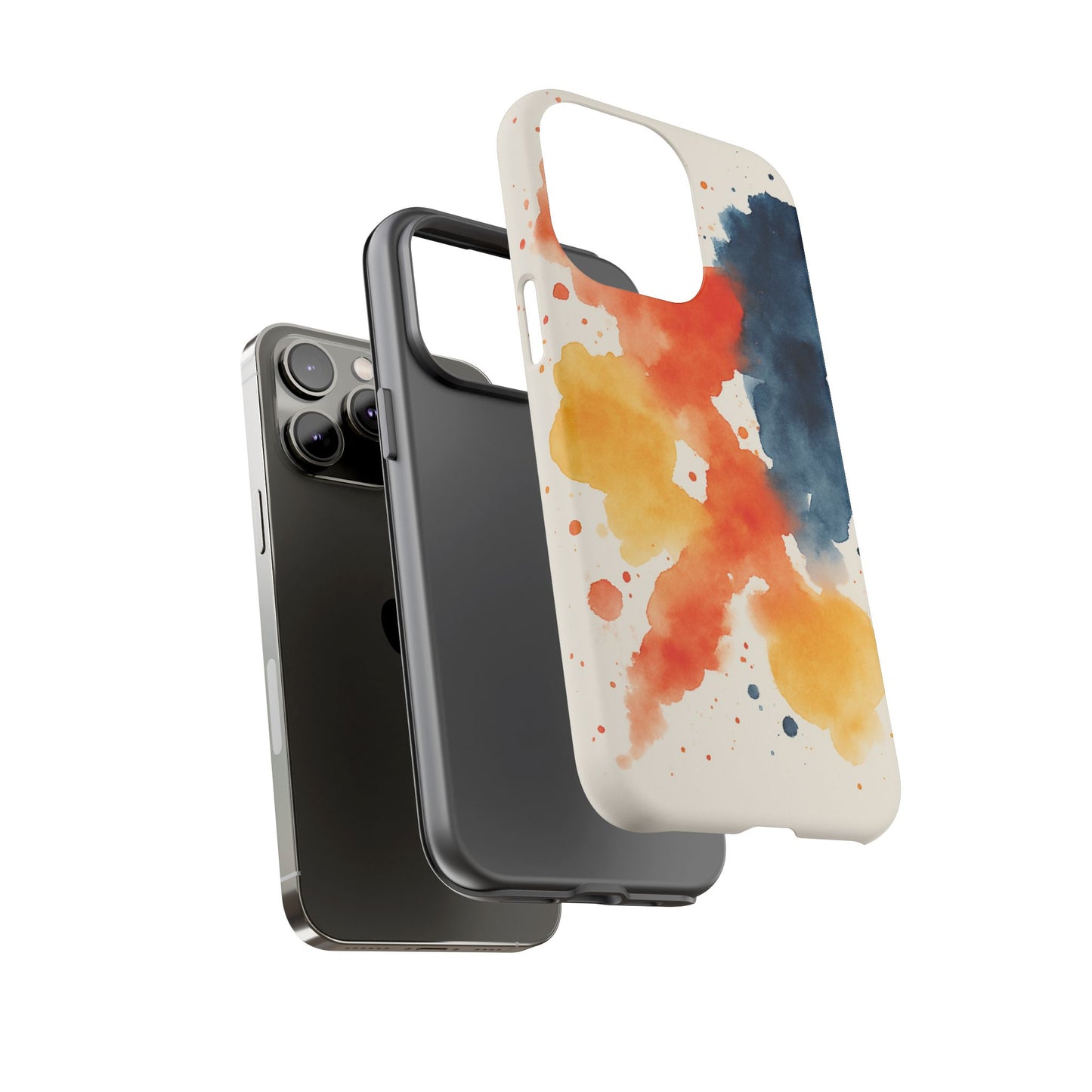 Watercolor Phone Case - Abstract Design, Tough Cases for Men & Women, Stylish Gift, Artistic Accessory for All Occasions