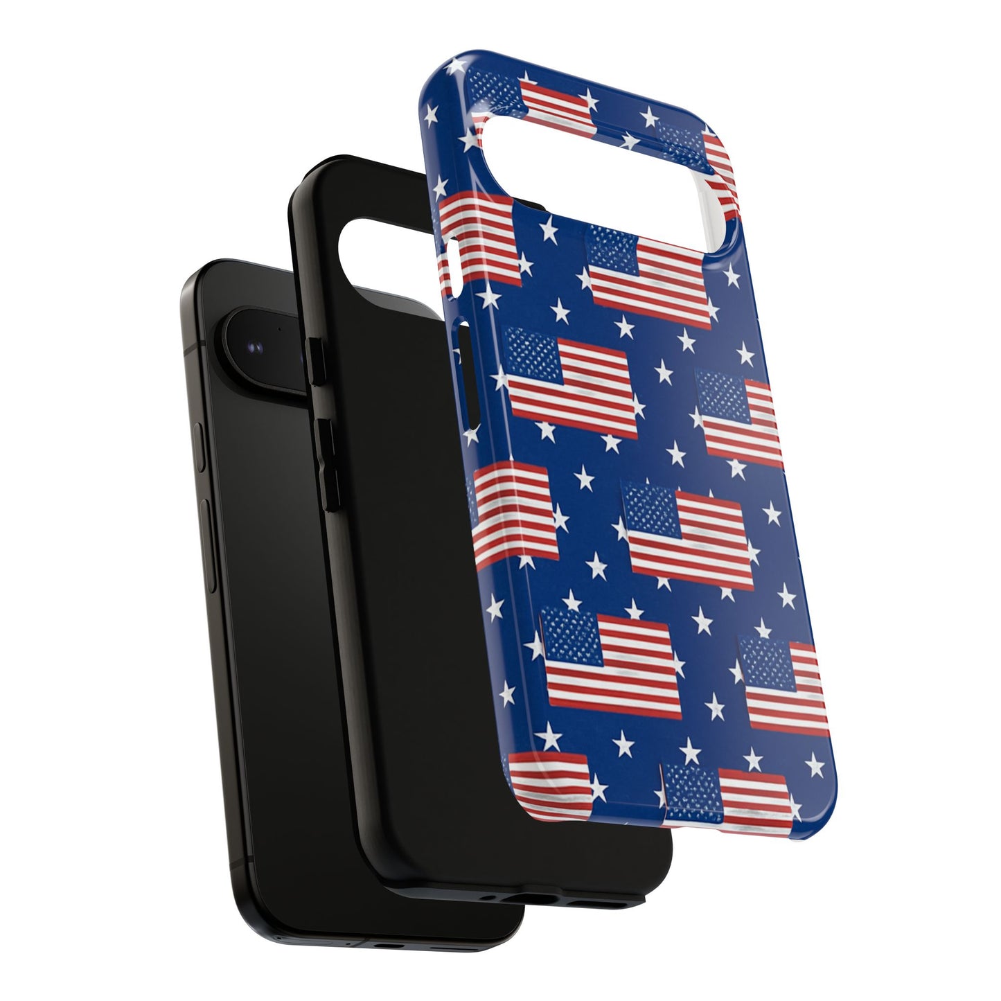 Patriotic Phone Case, Independence Day Accessories, American Flag Design, Star-Spangled Cover, Summer BBQ Gift