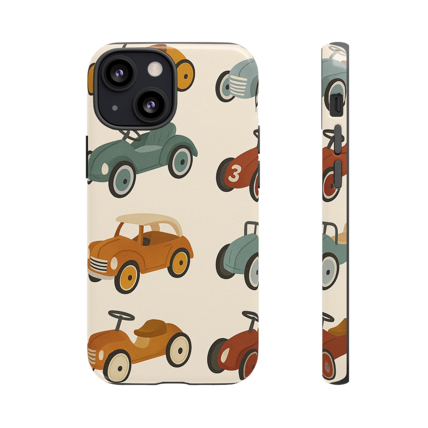 Vintage Car Phone Case, Tough Cases, Kids Gift, Car Lover Accessory, Retro Style, Phone Protection, Unique Design, pedal cars