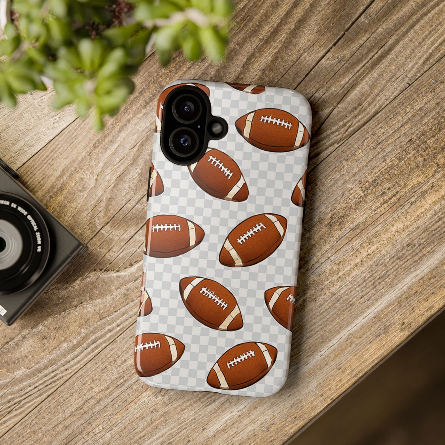 Football Phone Case, Tough Cases for Sports Fans, Unique Gift for Football Lovers, Protective Decor, Athletic Accessories