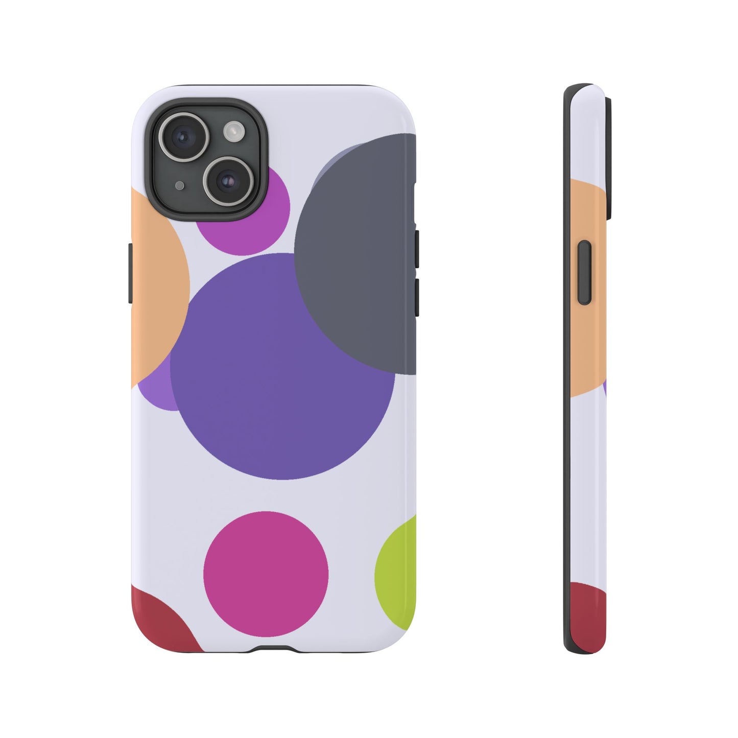 Colorful Geometric Phone Case, Bold Protective Cover for iPhone, Unique Gift for Trendy Teens, Fun Customizable Cases, Modern Design