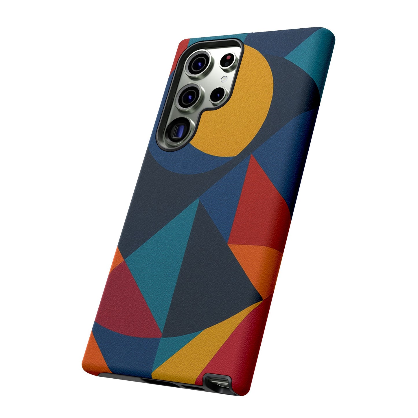 Vibrant Phone Case, Colorful Phone Cover, Geometric Design, Artistic Gift, Trendy Accessory, Vibrant Colors, Unique Design