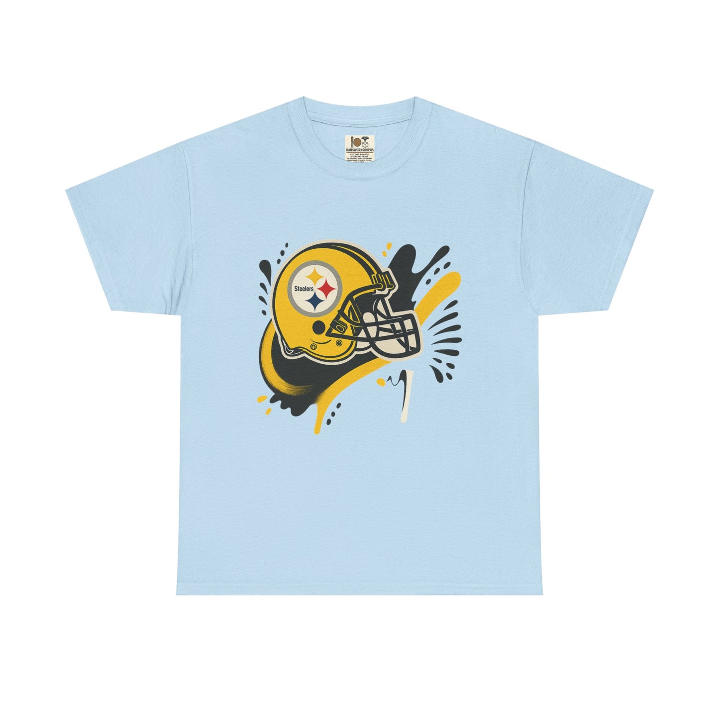 Pittsburgh Steelers Inspired Unisex Heavy Cotton Tee, Sports Fan T-Shirt, Game Day Apparel, Gift for Him/Her, Football Season Style