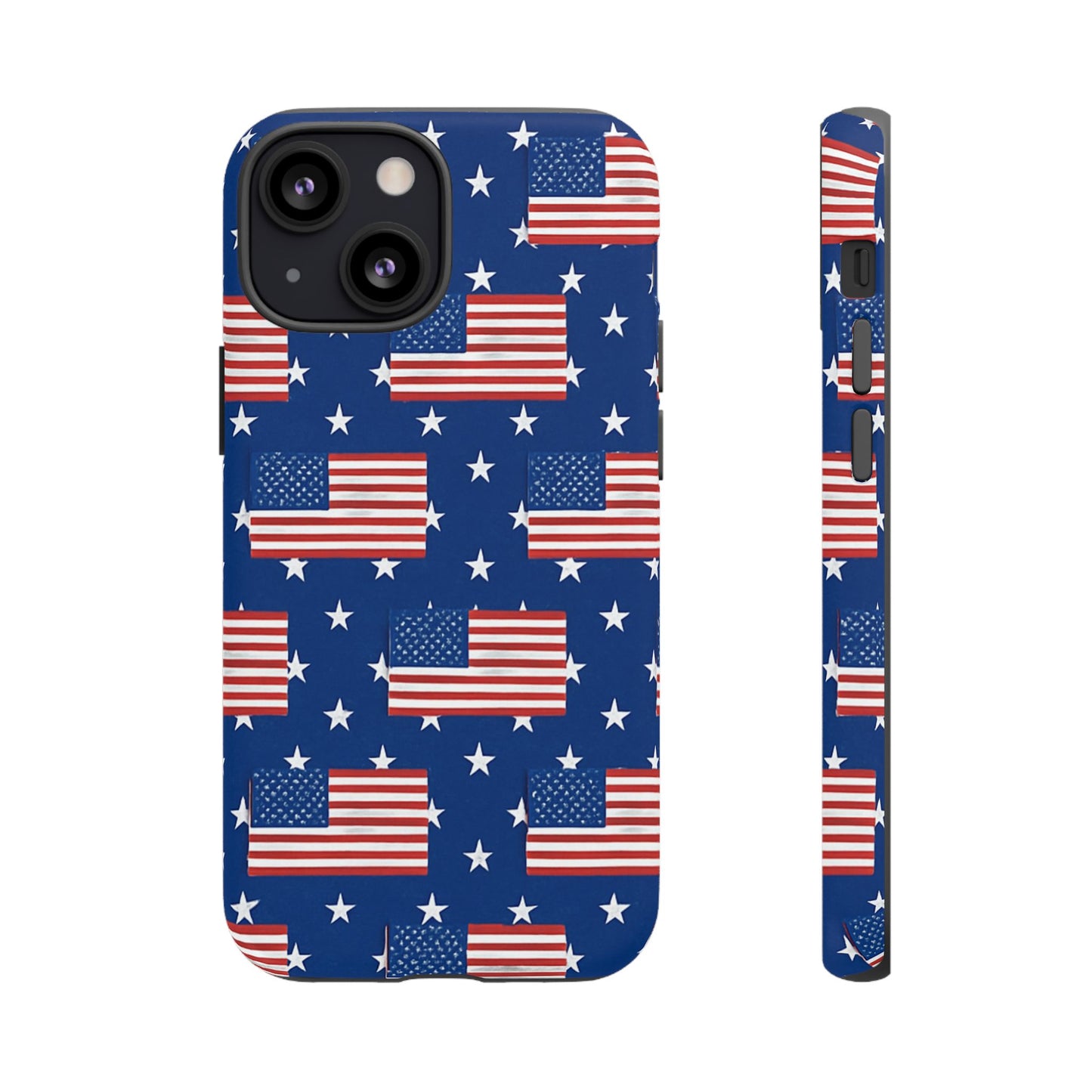 Patriotic Phone Case, Independence Day Accessories, American Flag Design, Star-Spangled Cover, Summer BBQ Gift