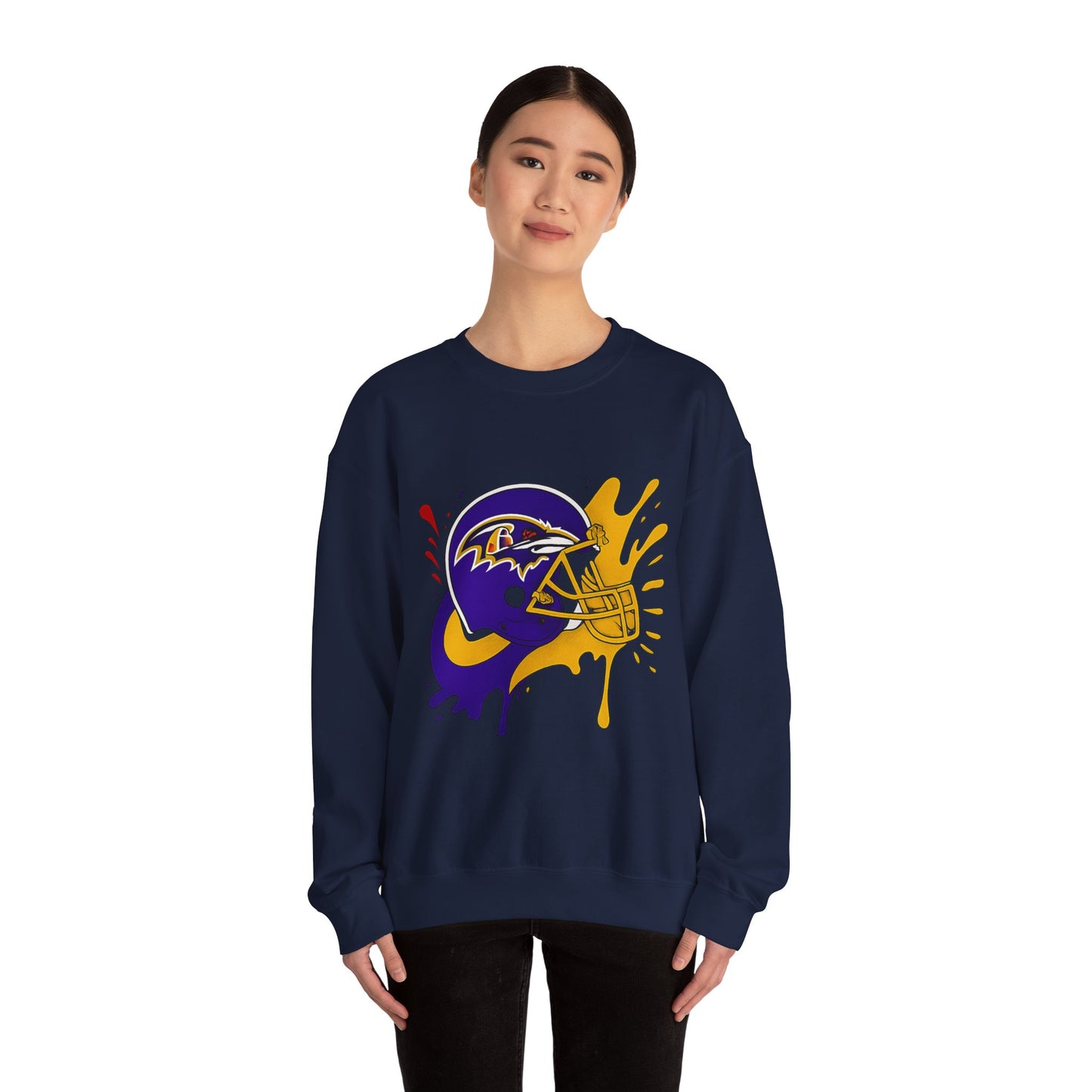 Baltimore Ravens Crewneck Sweatshirt, Unisex Sport Sweatshirt, Football Fan Apparel, Comfy Game Day Outfit, NFL Gift for Him/Her