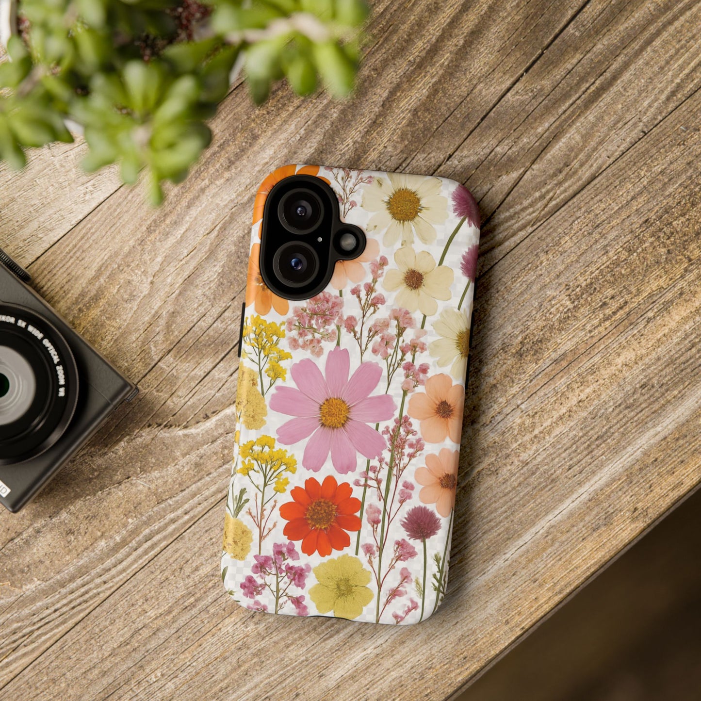 Floral Phone Case - Tough Cases, Stylish Protective Cover, Flower Design, Trendy Gift, Nature Lover Accessory, DRIED FLOWERS