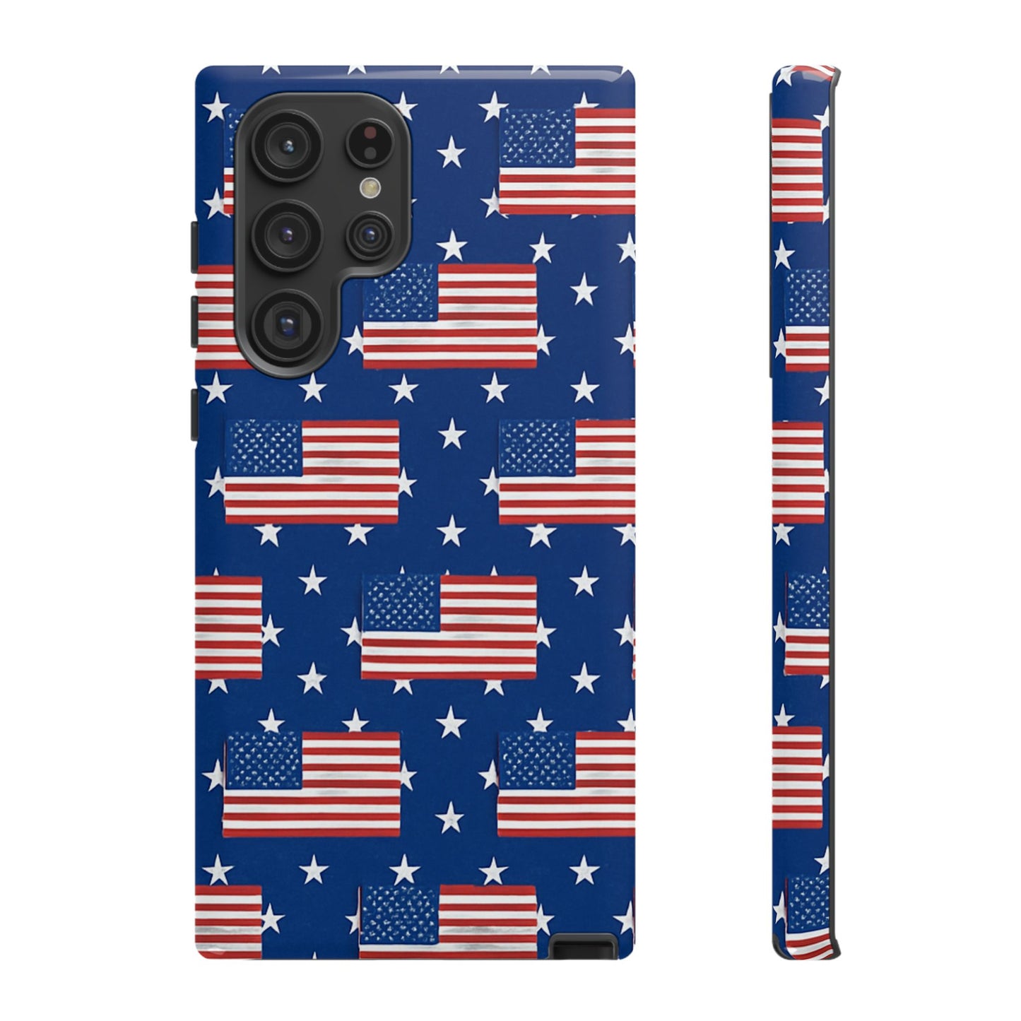 Patriotic Phone Case, Independence Day Accessories, American Flag Design, Star-Spangled Cover, Summer BBQ Gift