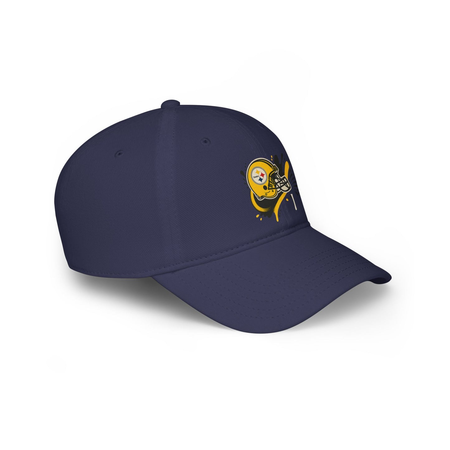 Red Low Profile Baseball Cap with Football Design, Ideal for Sports Fans, Casual Wear, Gifting, Game Day Accessory, Outdoor Events