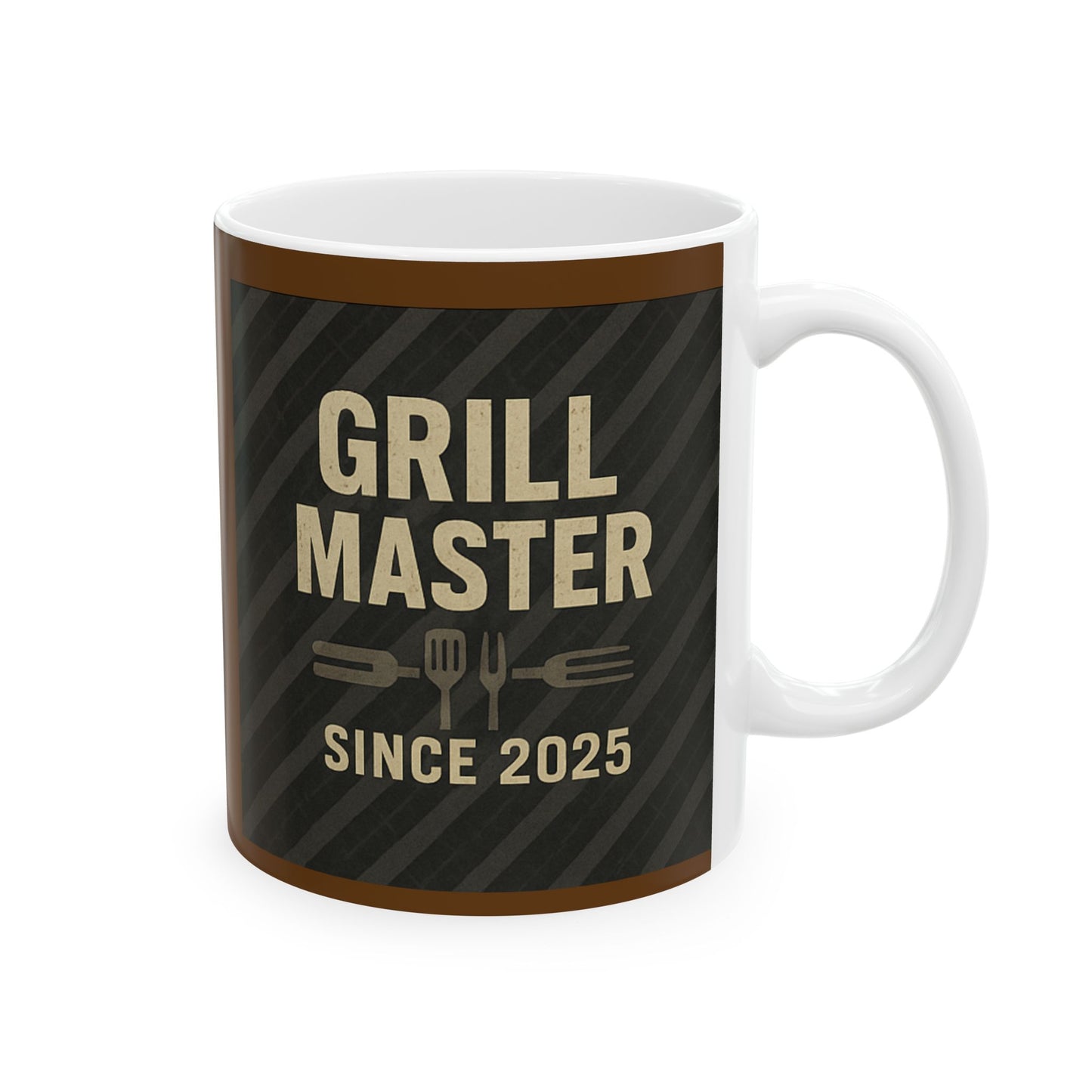 Grill Master Ceramic Mug - Perfect Gift for BBQ Lovers, Coffee Enthusiasts, Father's Day, Home Decor, Kitchen Essentials