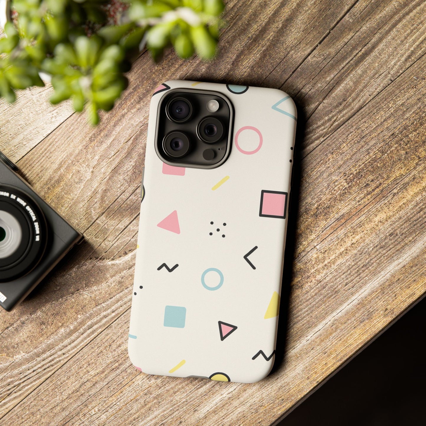 Geometric Phone Case - Stylish Tough Cases for Trendsetters, Unique Phone Covers, Modern Accessories, Gift Ideas for Her