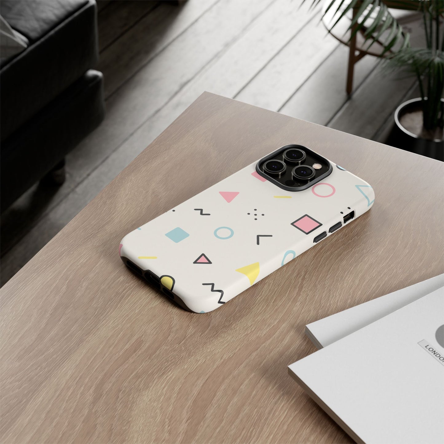 Geometric Phone Case - Stylish Tough Cases for Trendsetters, Unique Phone Covers, Modern Accessories, Gift Ideas for Her