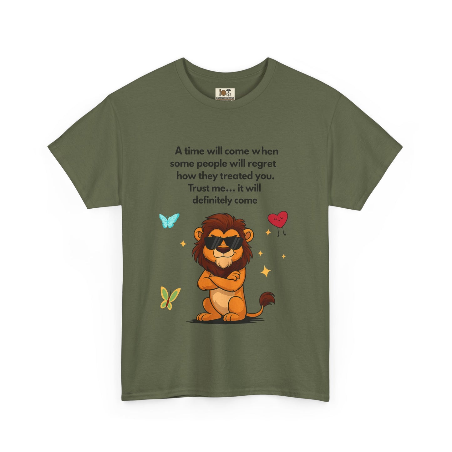 Empowering Lion Quote T-Shirt | Unisex Heavy Cotton Tee | Inspirational Graphic Tee, Gift for Friends, Motivational Apparel, Lion [...]