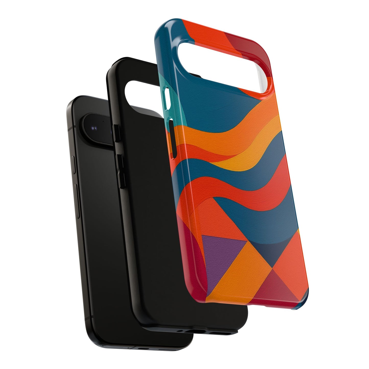 Vibrant Phone Case, Abstract Design Cover, Tough Cases for All Occasions, Stylish Gift for Tech Lovers, Modern Phone Accessories