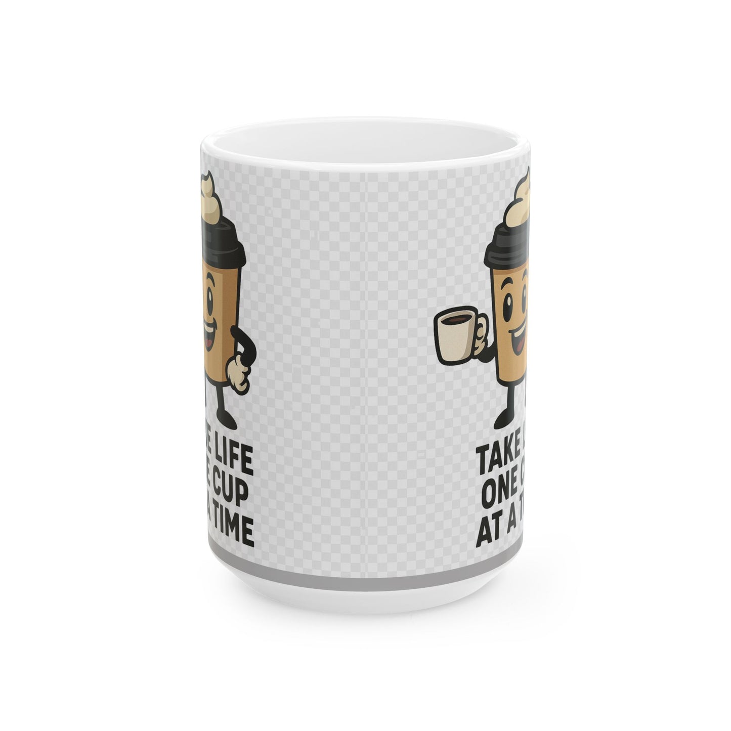 Whimsical Coffee Mug for Life Lovers, Gift for Coffee Aficionados, Motivational Tea Mug, Fun Home Decor, Coffee-Lover's Mug