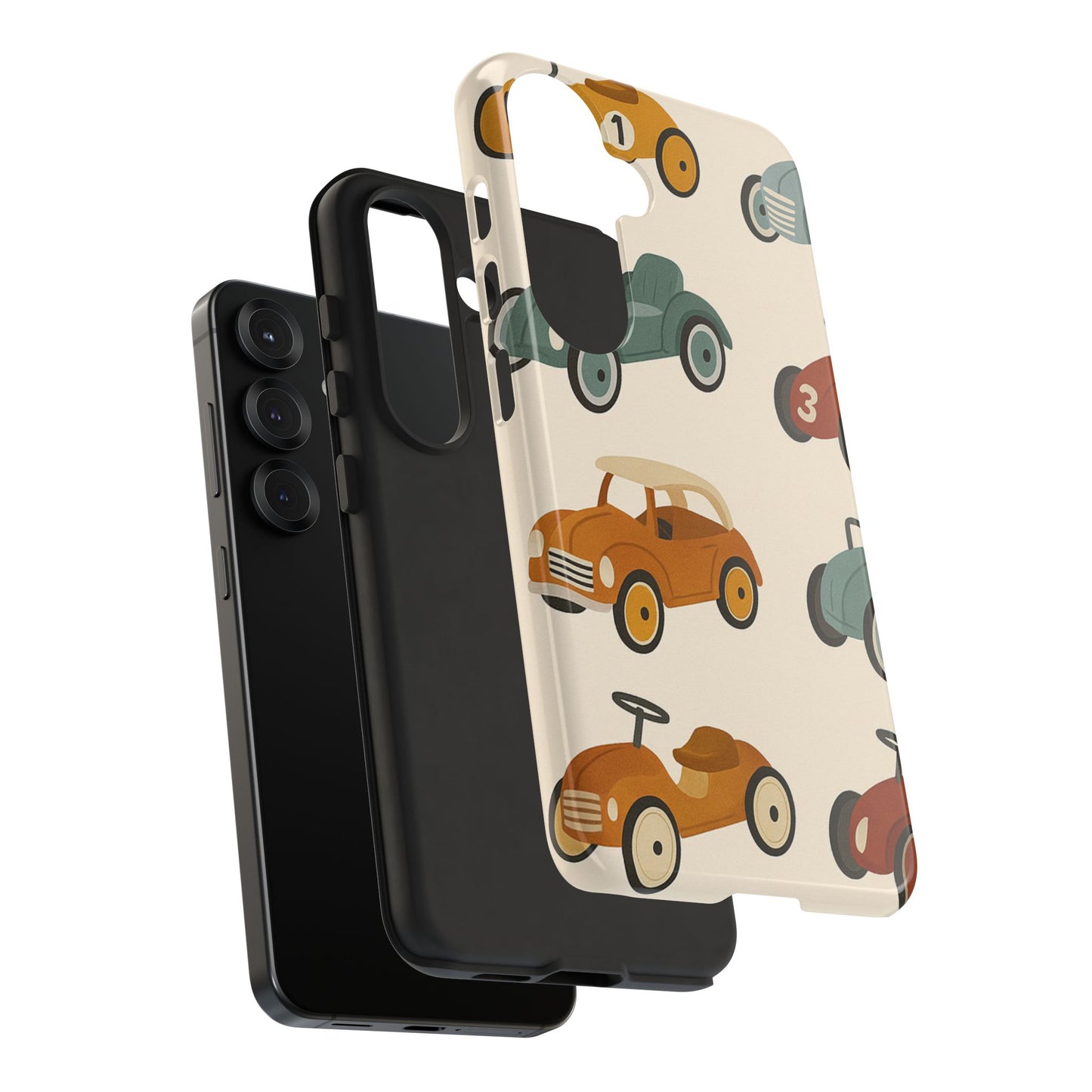 Vintage Car Phone Case, Tough Cases, Kids Gift, Car Lover Accessory, Retro Style, Phone Protection, Unique Design, pedal cars