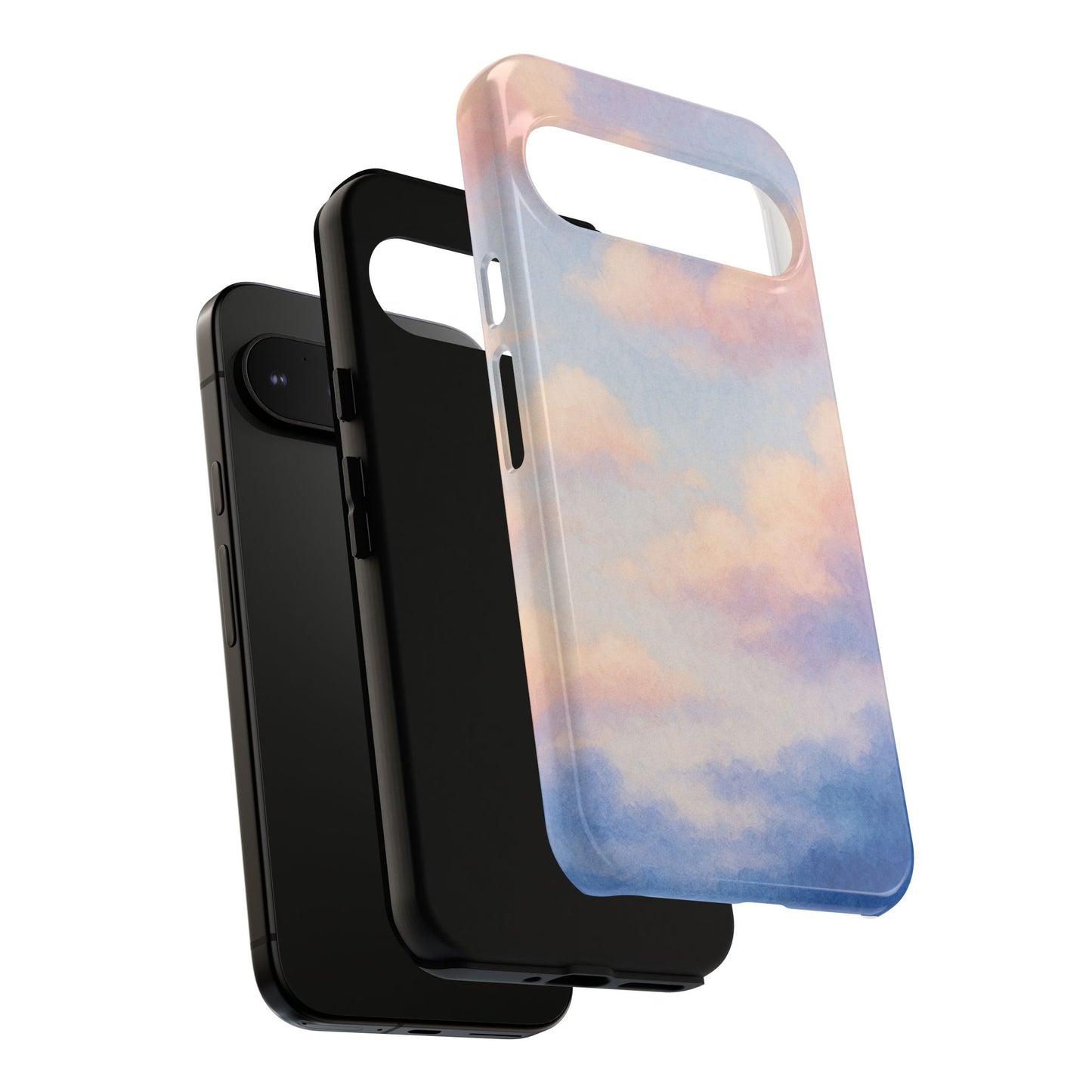 Sky Blue Cloud Phone Case, Tough Phone Cover, Aesthetic Cell Phone Accessory, Gift for Teen, Trendy Tech Protection