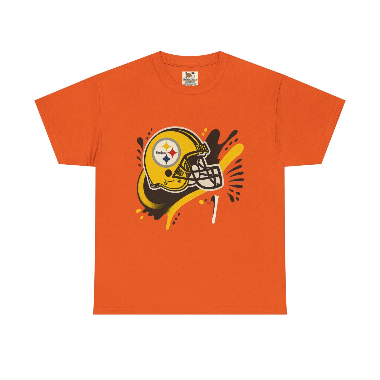 Pittsburgh Steelers Inspired Unisex Heavy Cotton Tee, Sports Fan T-Shirt, Game Day Apparel, Gift for Him/Her, Football Season Style