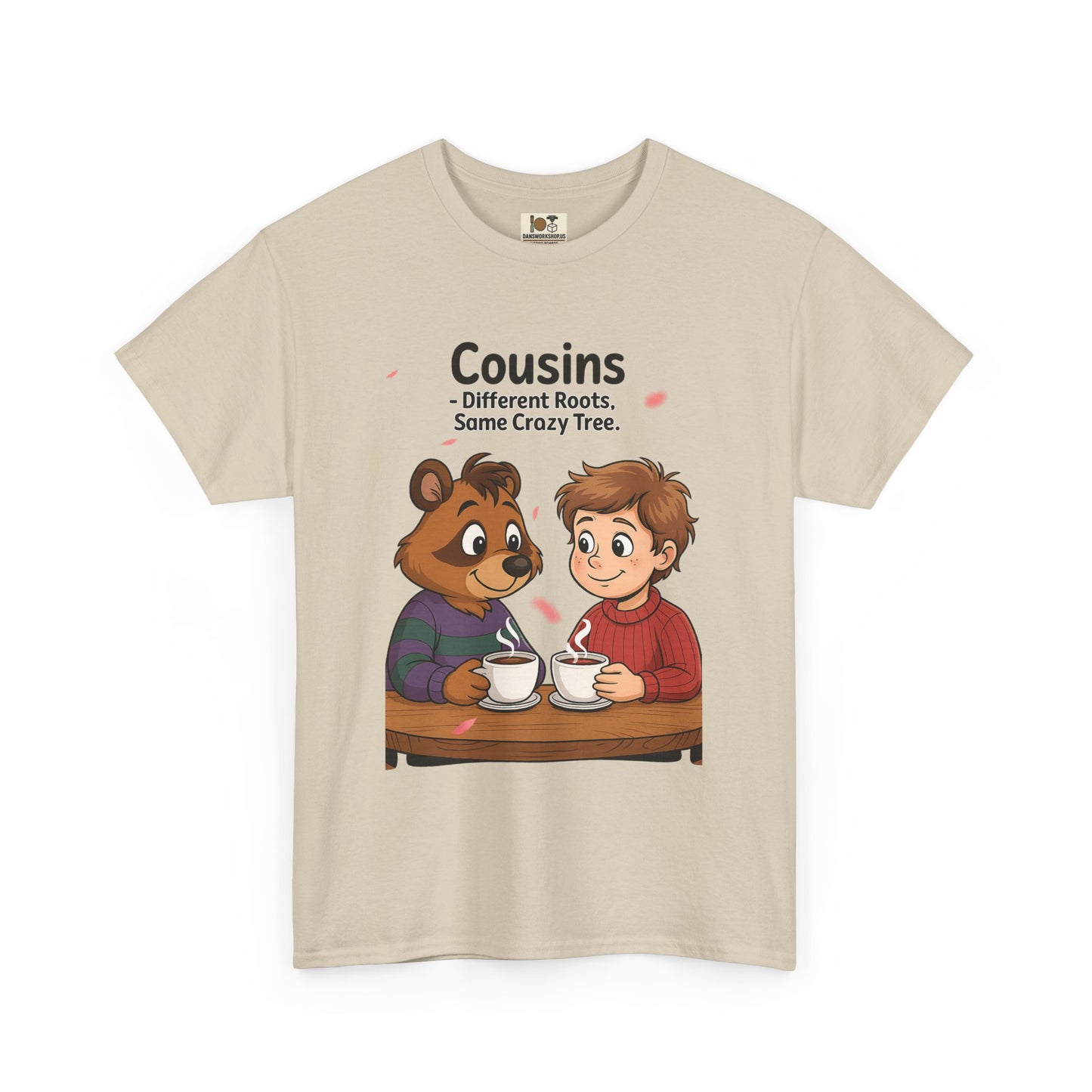 Cousins Coffee Tee - Cute Graphic T-Shirt for Family, Cousins Gift, Funny Tee, Casual Wear, Birthday Gift