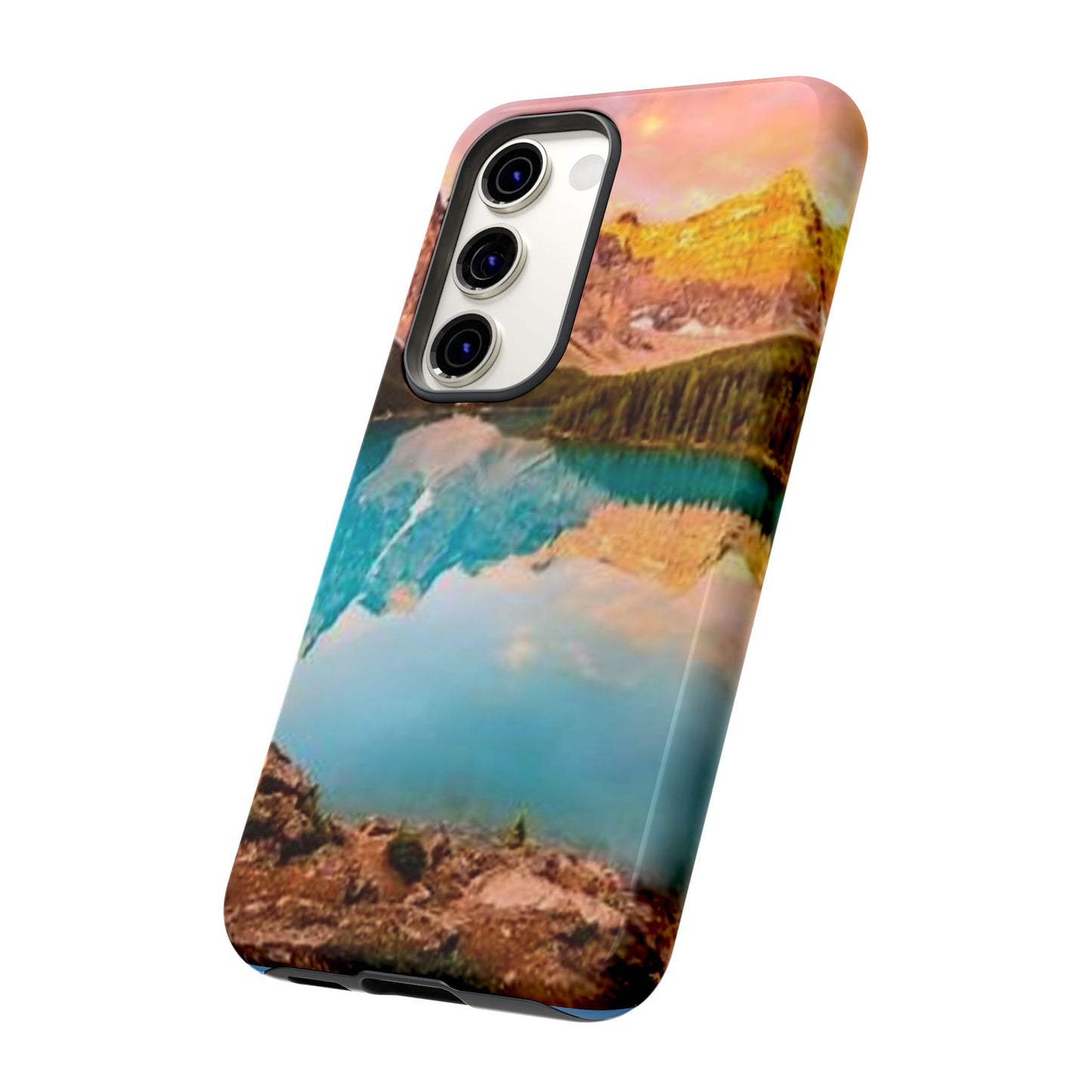 Nature-Inspired Phone Case with Mountain and Lake Design, Aesthetic Tough Cases for Outdoor Lovers, Phone Protection, Gift for Nature [...]