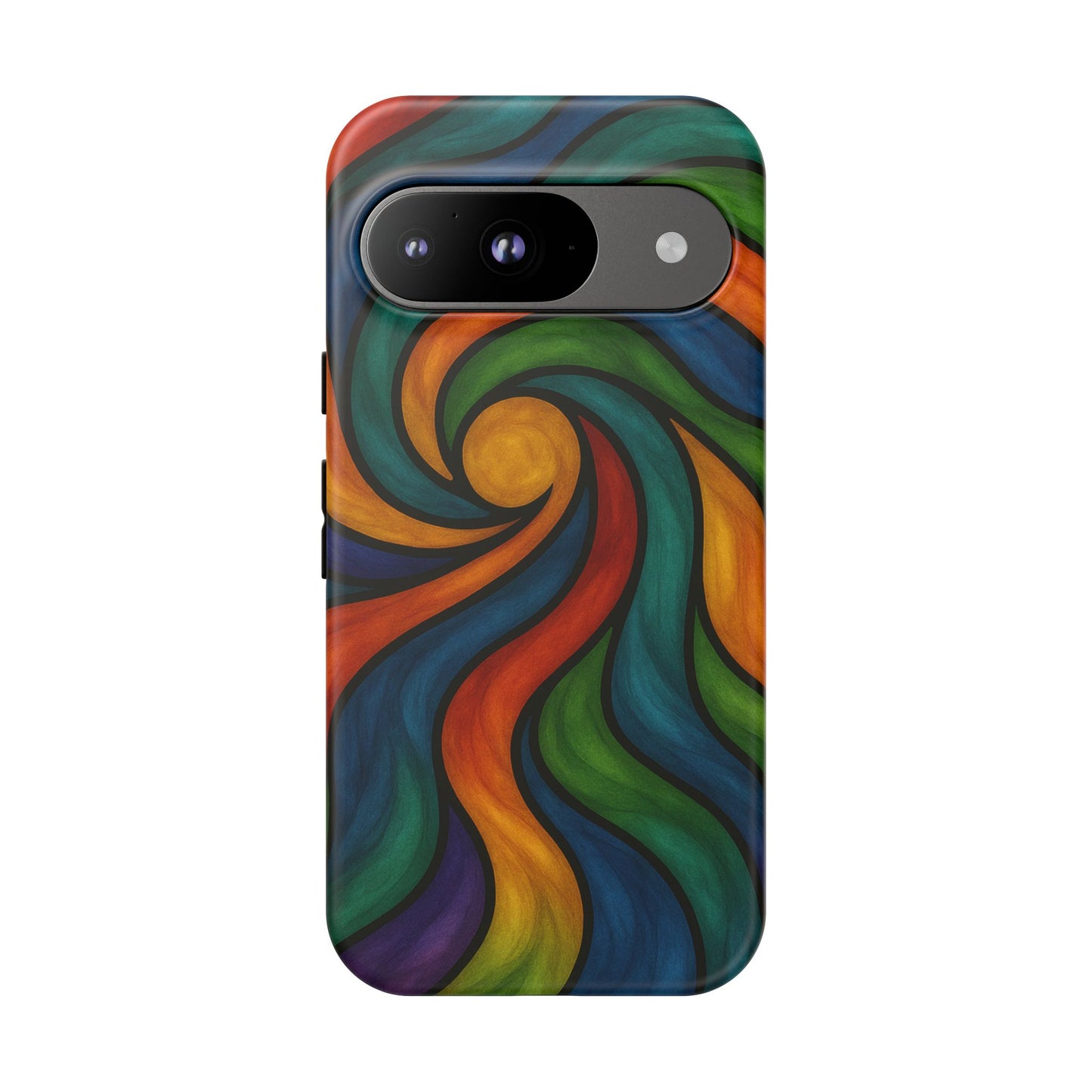Colorful Swirl Phone Case | Tough Cases, Vibrant Design, Gift for Art Lovers, Funky Case, Unique Phone Accessories