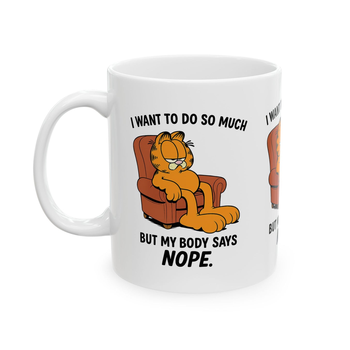 Garfield Humor Mug | Cute Ceramic Coffee Cup | Funny Gift for Cat Lovers | Relaxation Vibe | Ideal for Home or Office | Gift for [...]
