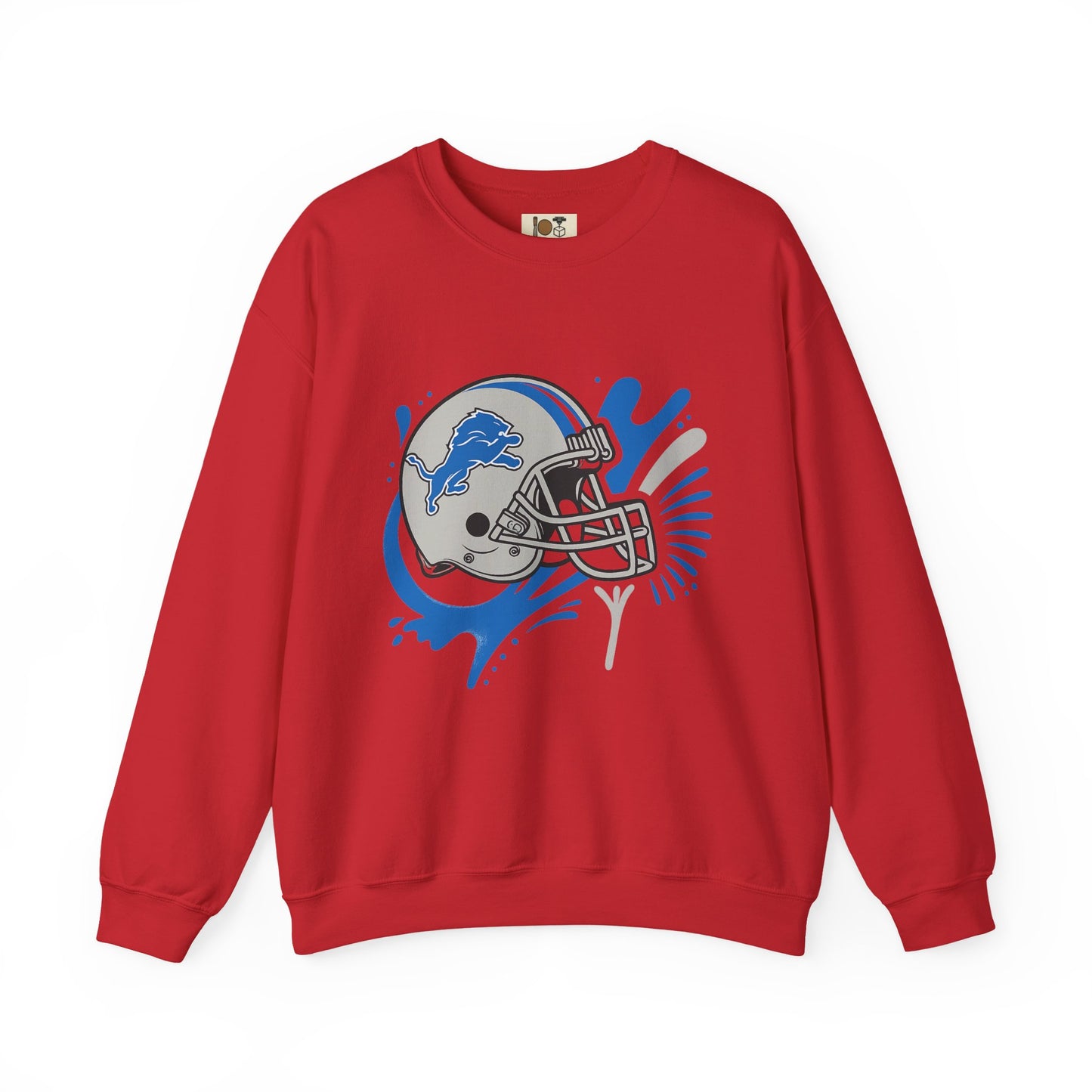 Detroit Lions Sweatshirt, Unisex Heavy Blend Crewneck, Game Day Apparel, Sports Fan Gift, NFL Team Merchandise, Casual Comfort